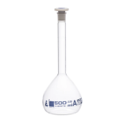 matraz-aforado-500ml-clase-a-tapon-de-polipropileno-19-26-vidrio-de-borosilicato-graduacin-azul-tolerancia-0_250-ch0446h-de-eisco-labs