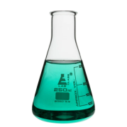 matraz-erlenmeyer-250ml-vidrio-de-borosilicato-cuello-estrecho-forma-conica-graduaciones-blancas-ch0424f-de-eisco-labs